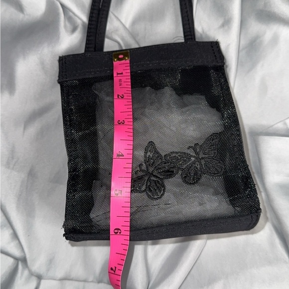 Elegant Black Sheer Women's tiny mesh Bag - Picture 7 of 7